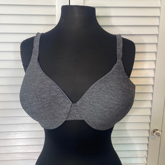 Hanes Other - Hanes Gray Underwire Bra Size 38D